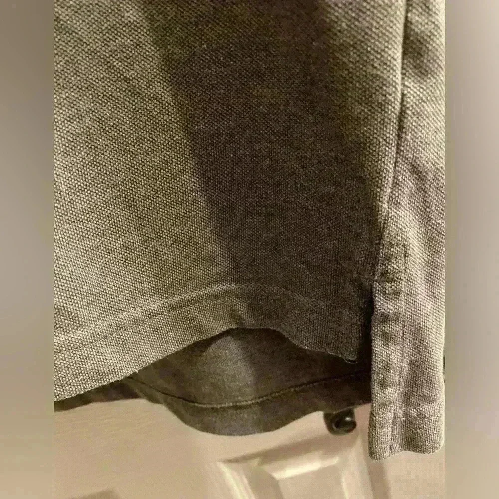 U.S.Polo Assn. collared shirt in gray with navy logo Men’s size large - Picture 5 of 7